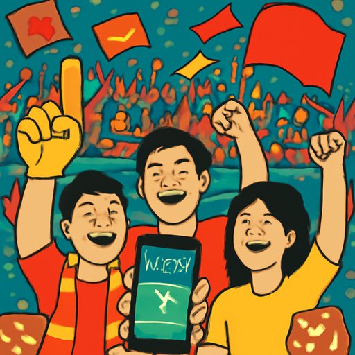 aq9 football fans view scores on phones